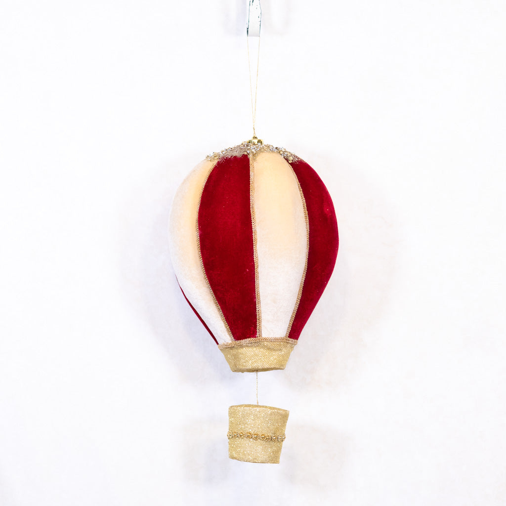 Foam and Fabric Hot Air Balloon Ornament Large