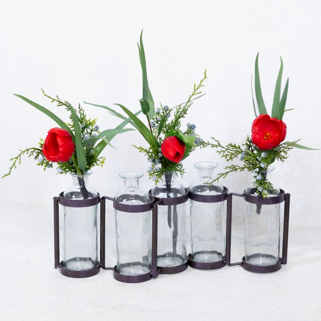 Red Tulip Holiday Mini Bouquet Drop In