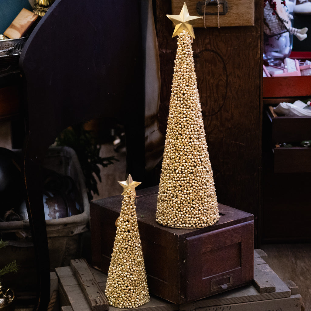 Short Gold Jingle Bell Tree