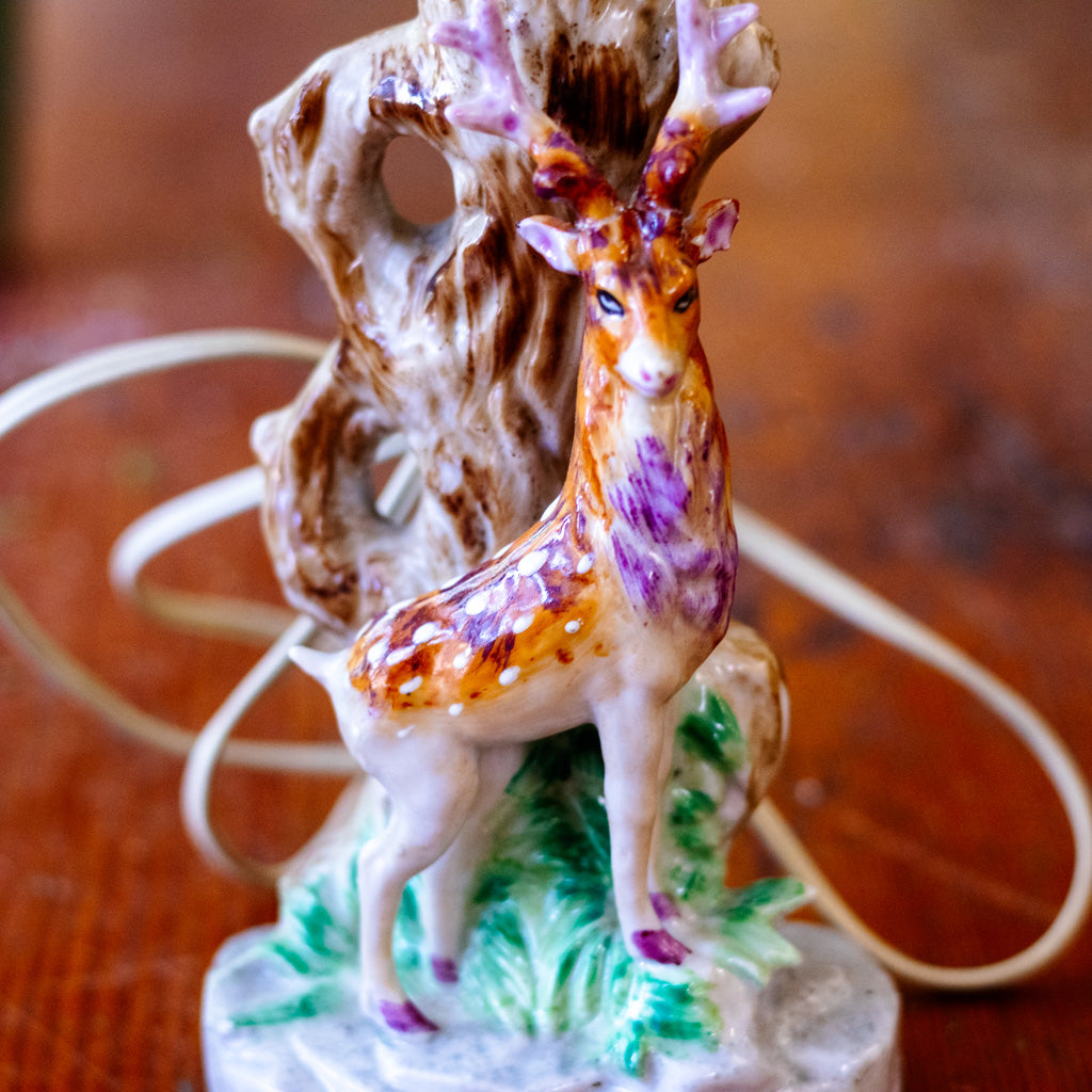 Vintage Deer/Stag Lamps Pair