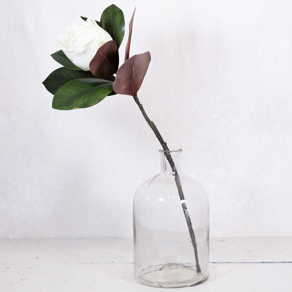 Magnolia Blossom and Foliage Spray
