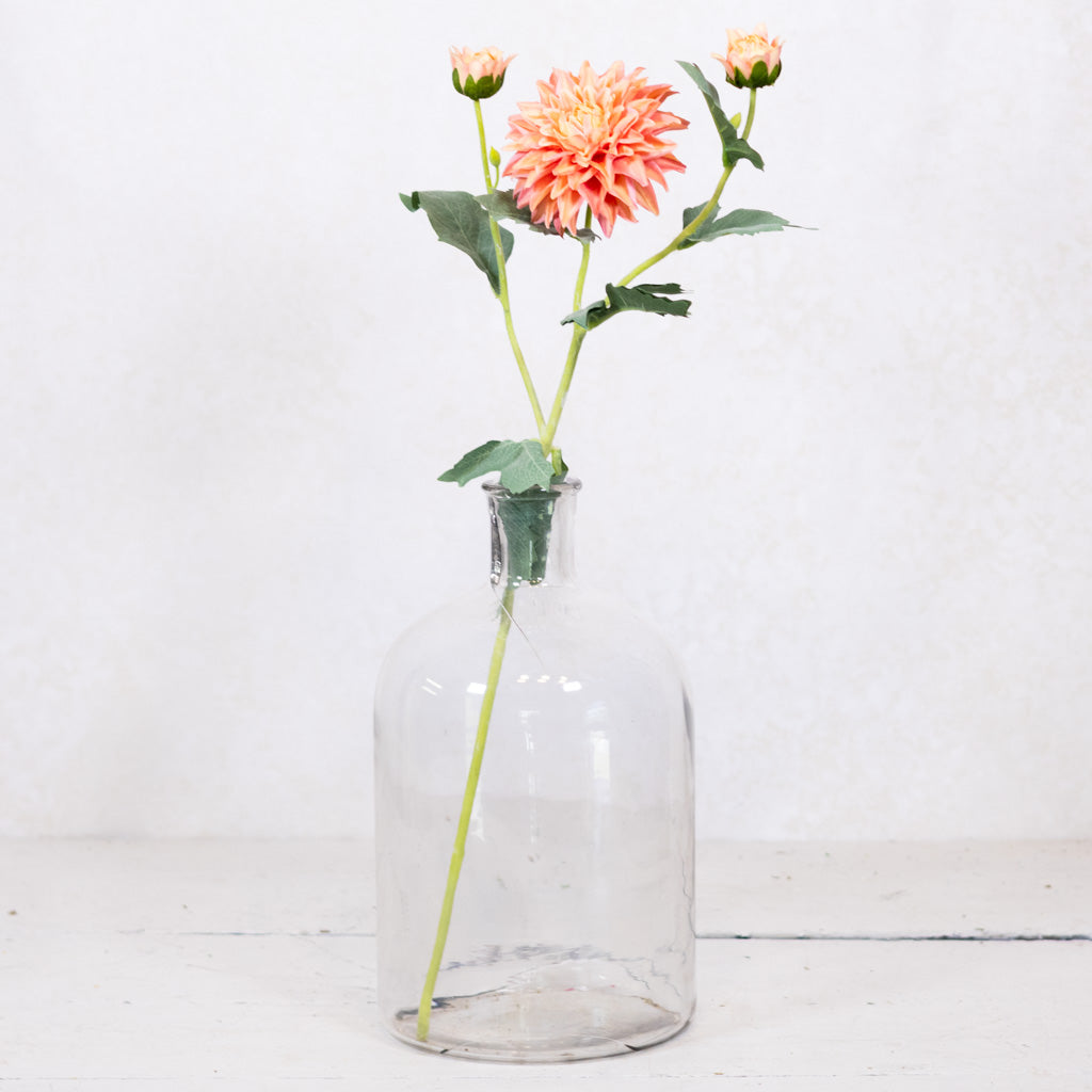 Peach Dahlia Spray Real Touch