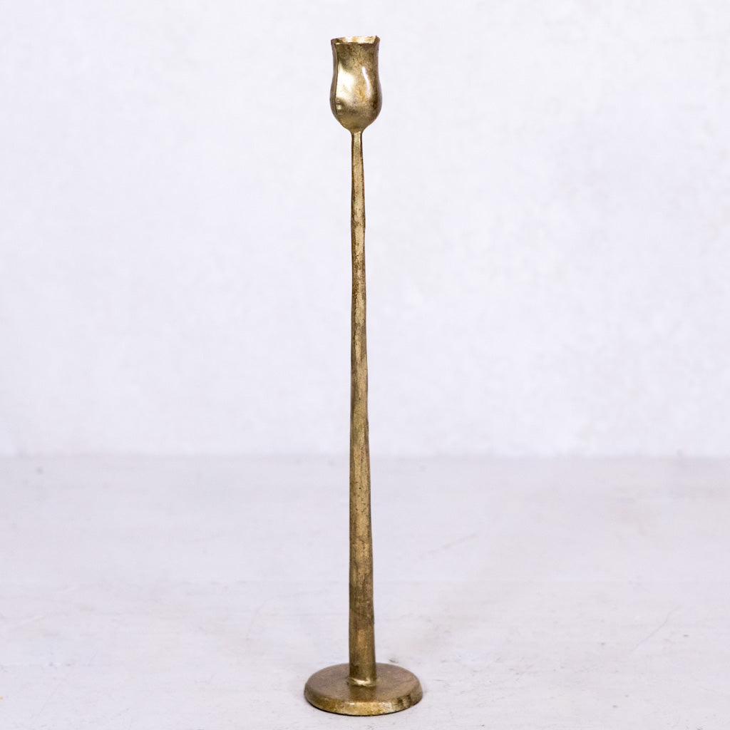Auric Gold Candlestick Tall