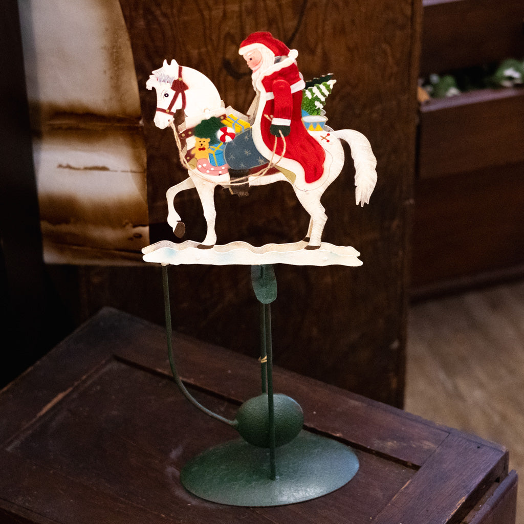 Santa Rocking on A Rocking Horse