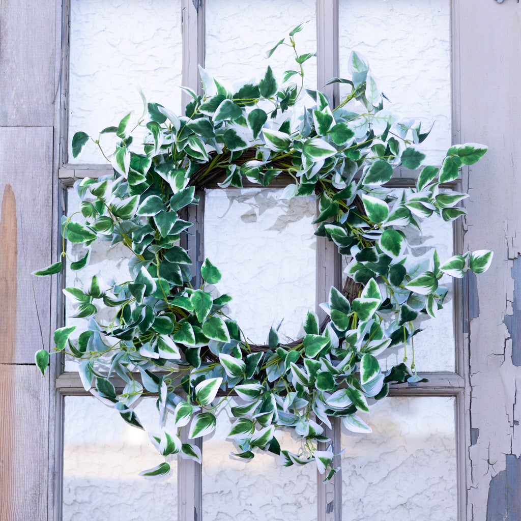 Ivy Green Cream Wreath
