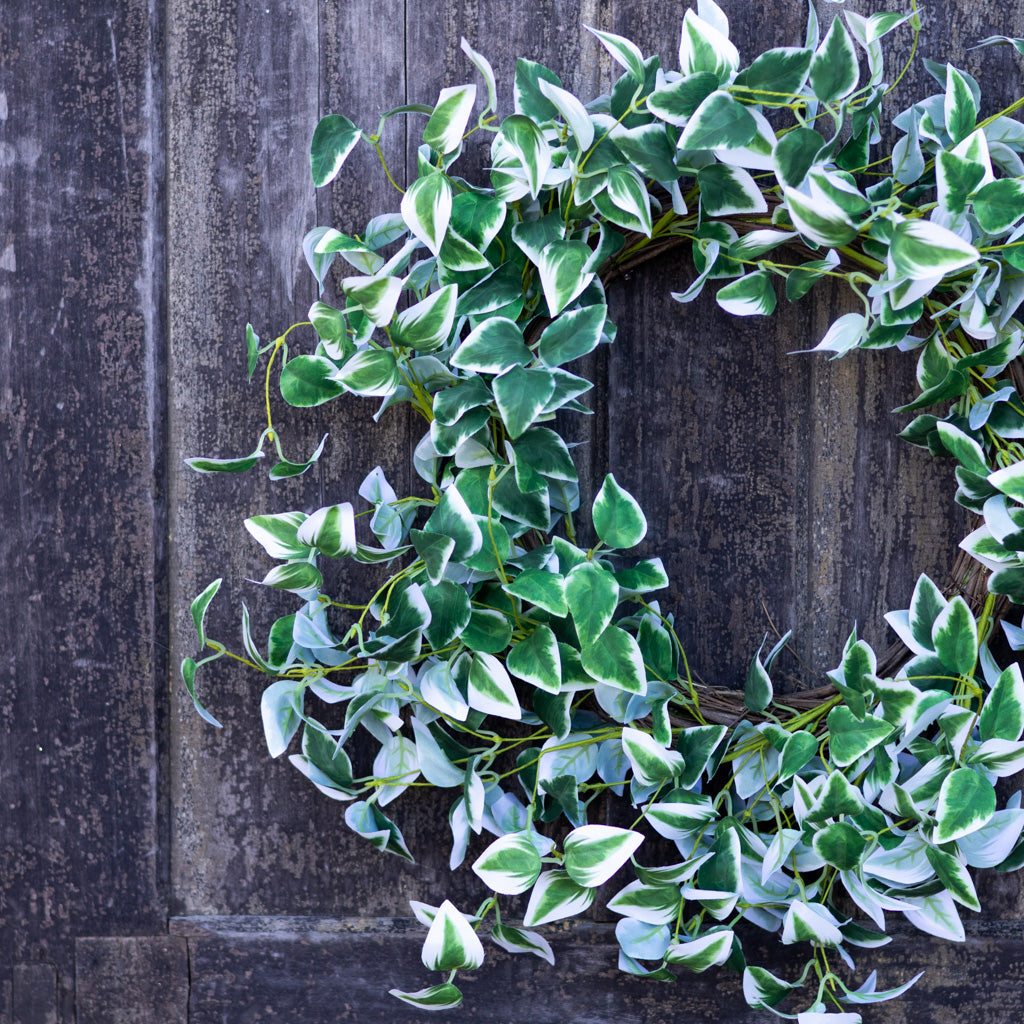 Ivy Green Cream Wreath