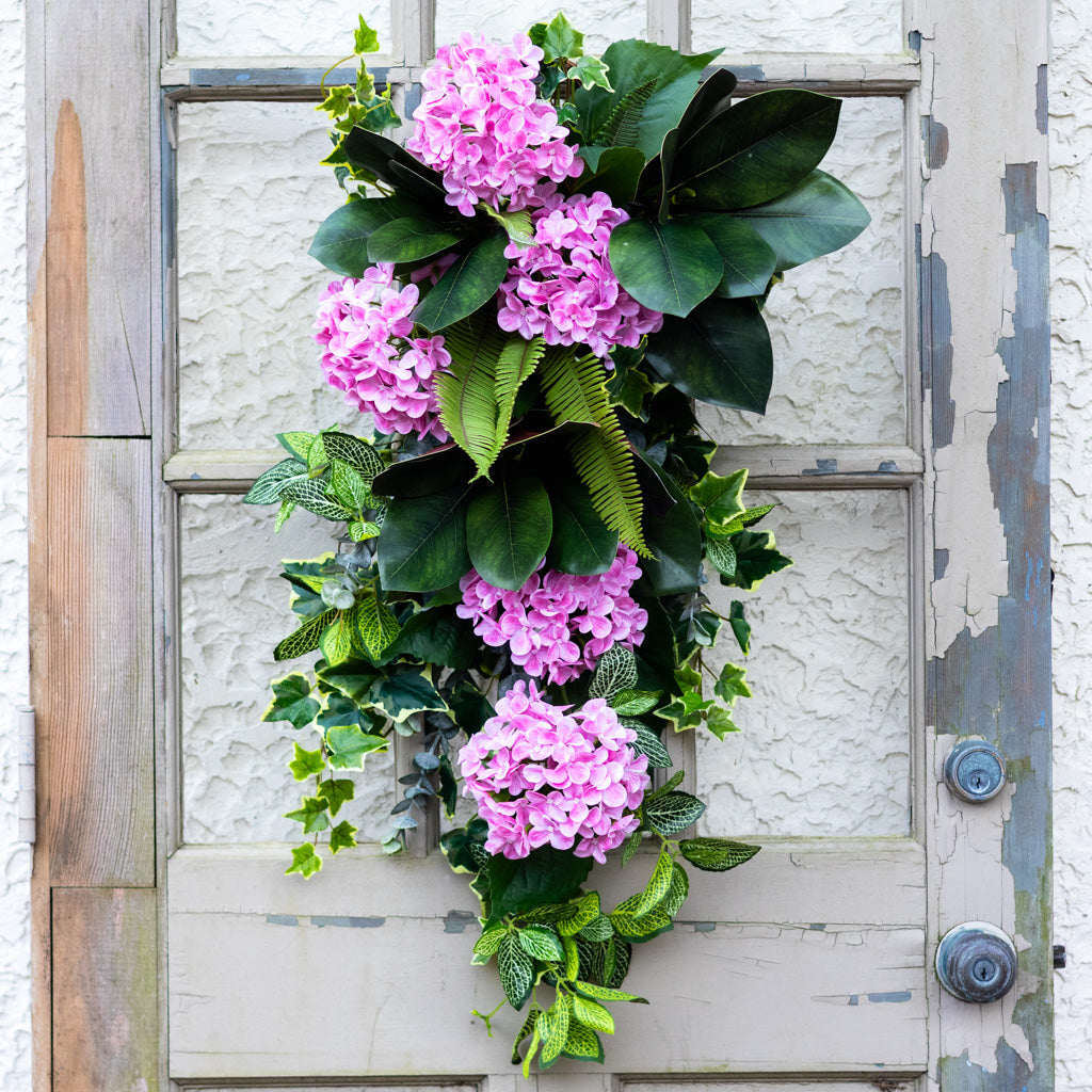 Pink Hydrangea Down Drop
