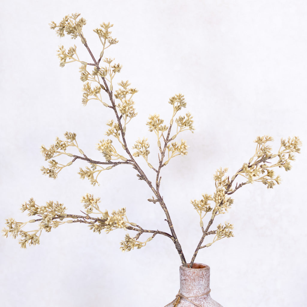 Weathered Tan Seeded Berry Spray