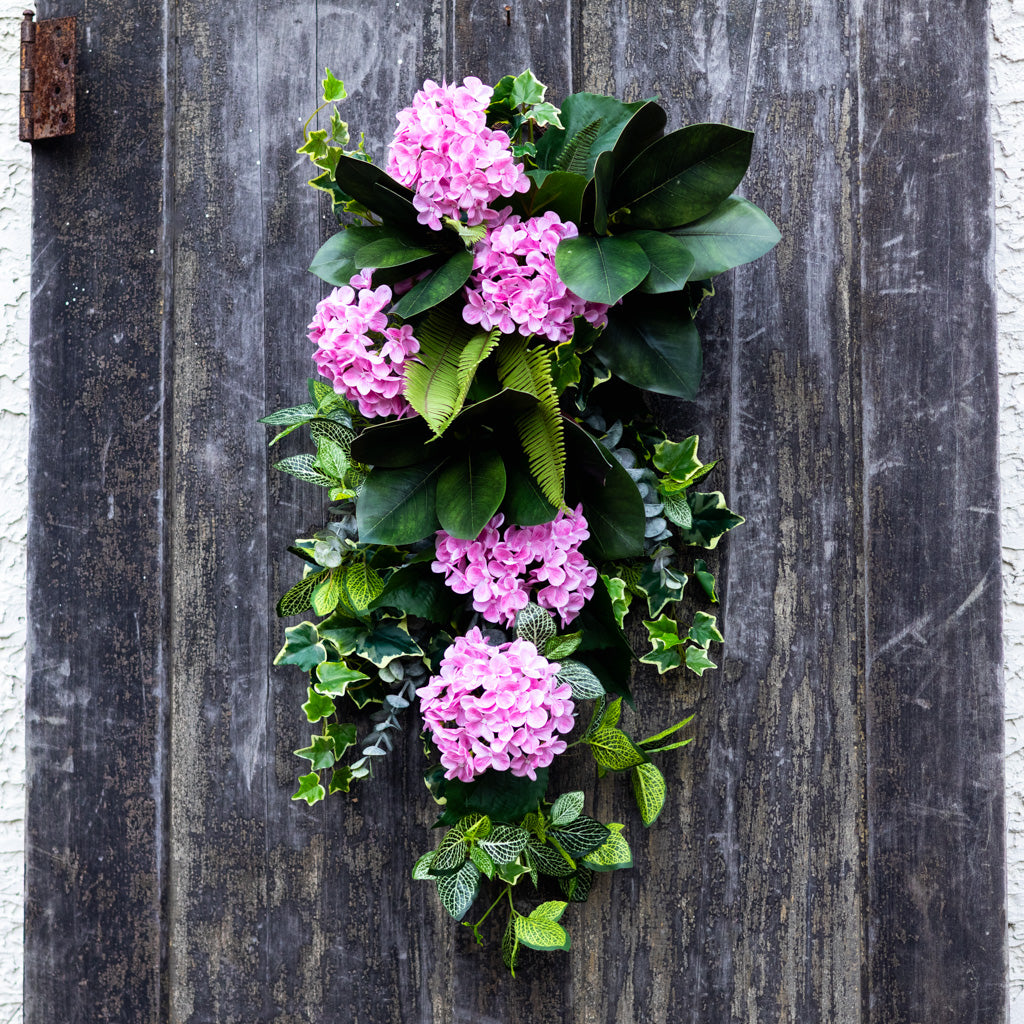 Pink Hydrangea Down Drop