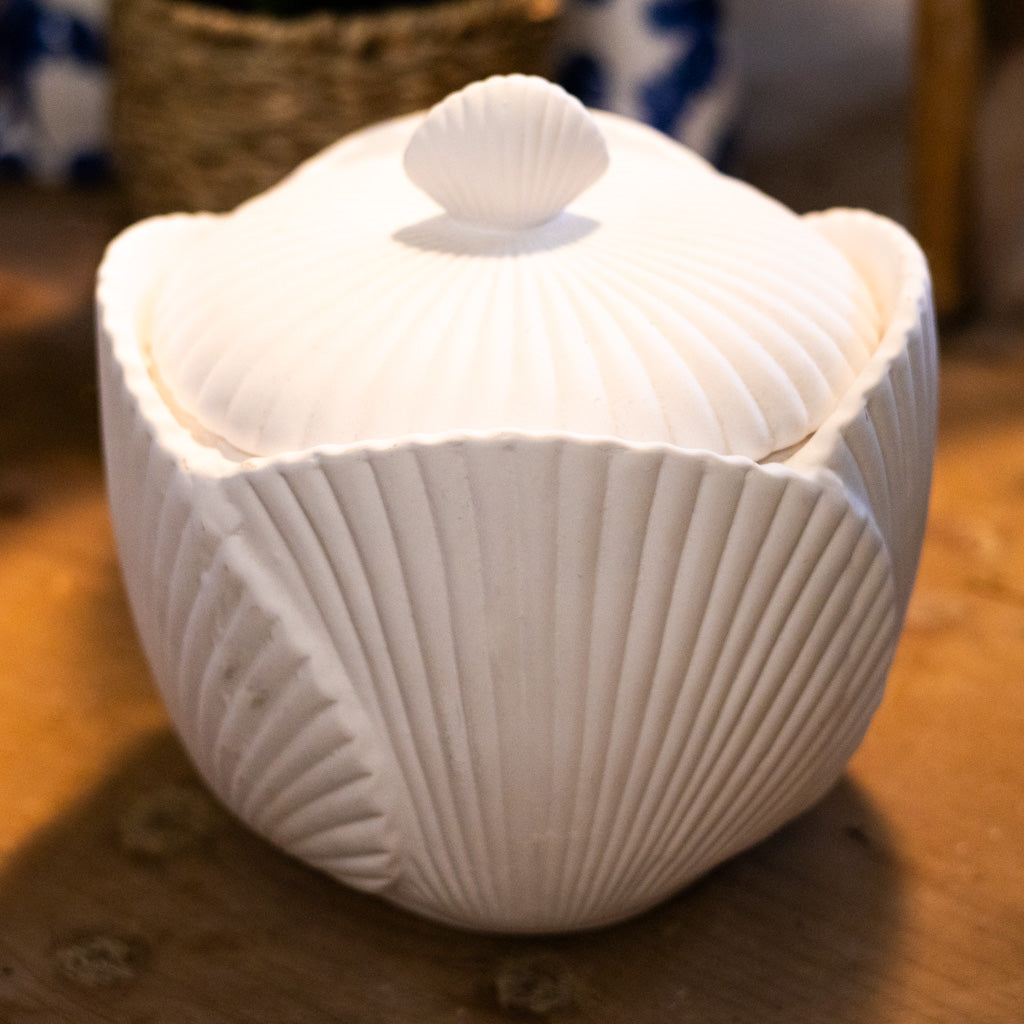 Vintage Shell Ginger Jar