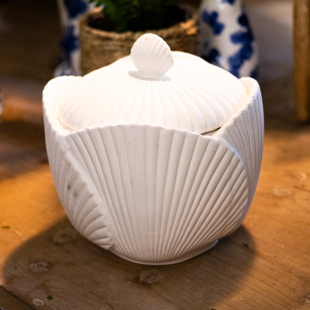 Vintage Shell Ginger Jar