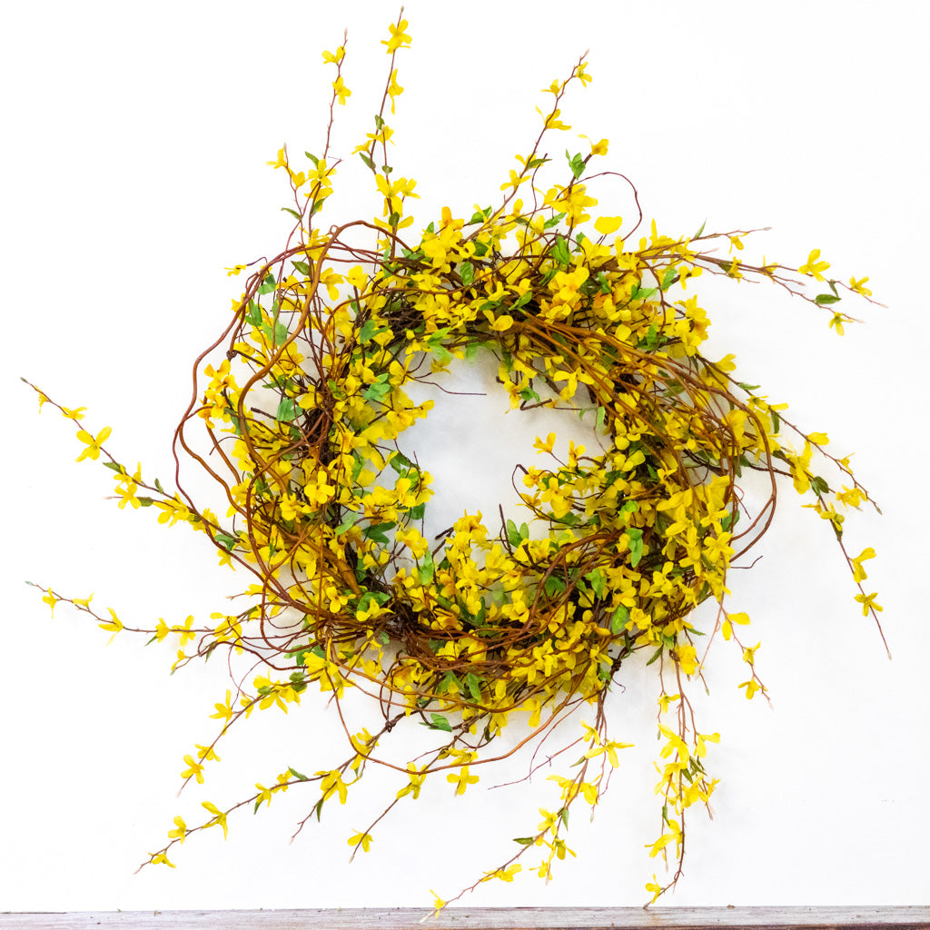 Forsythia Willow Wreath