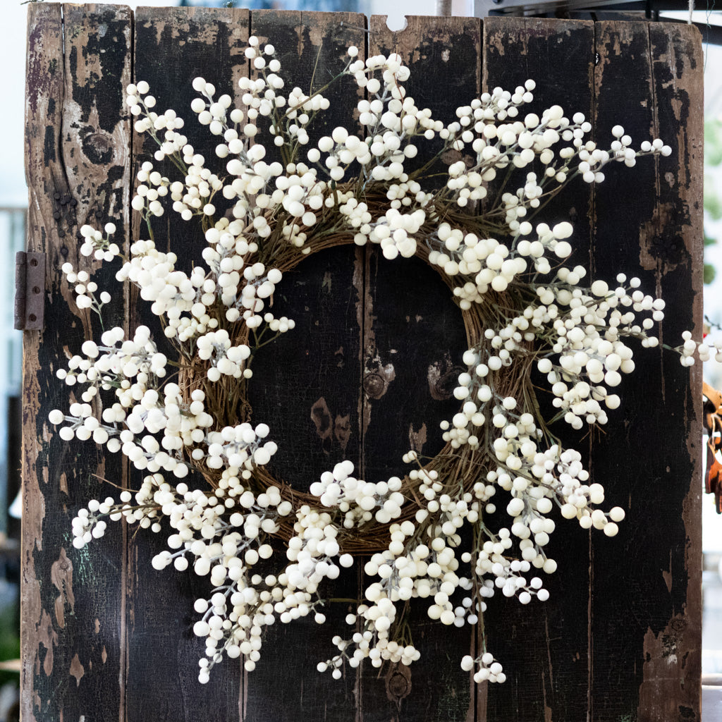 Cream Berry Wreath