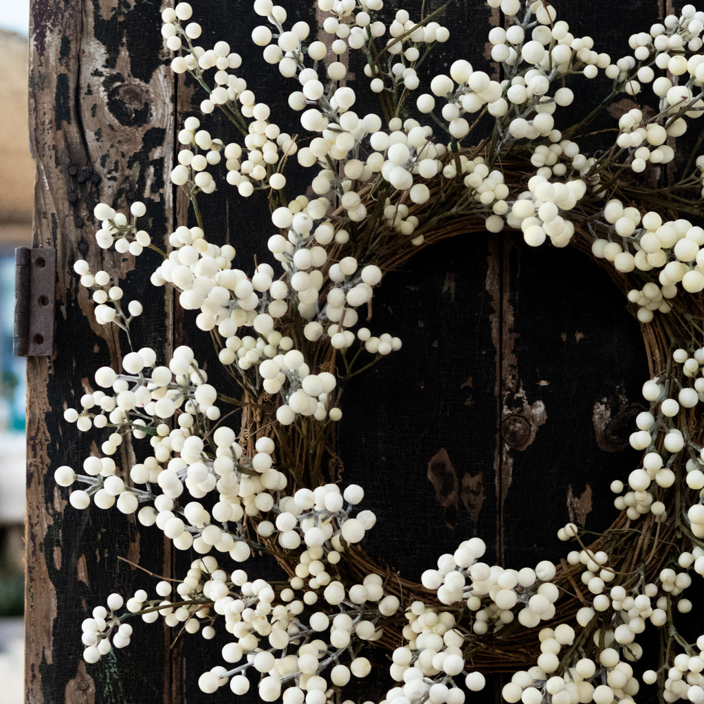 Cream Berry Wreath