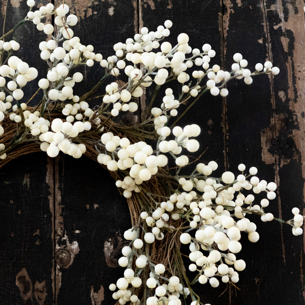 Cream Berry Wreath