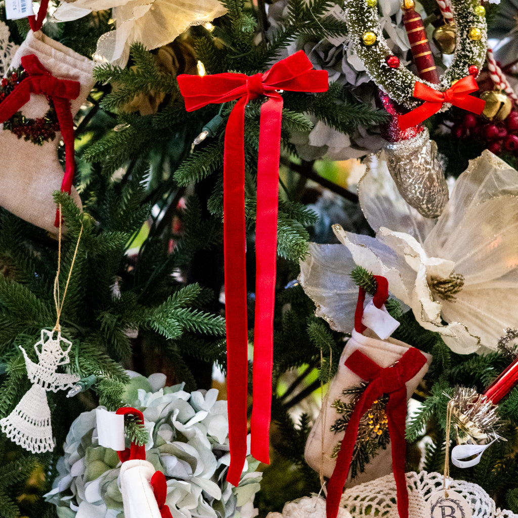 Red Velvet Bow Ornament