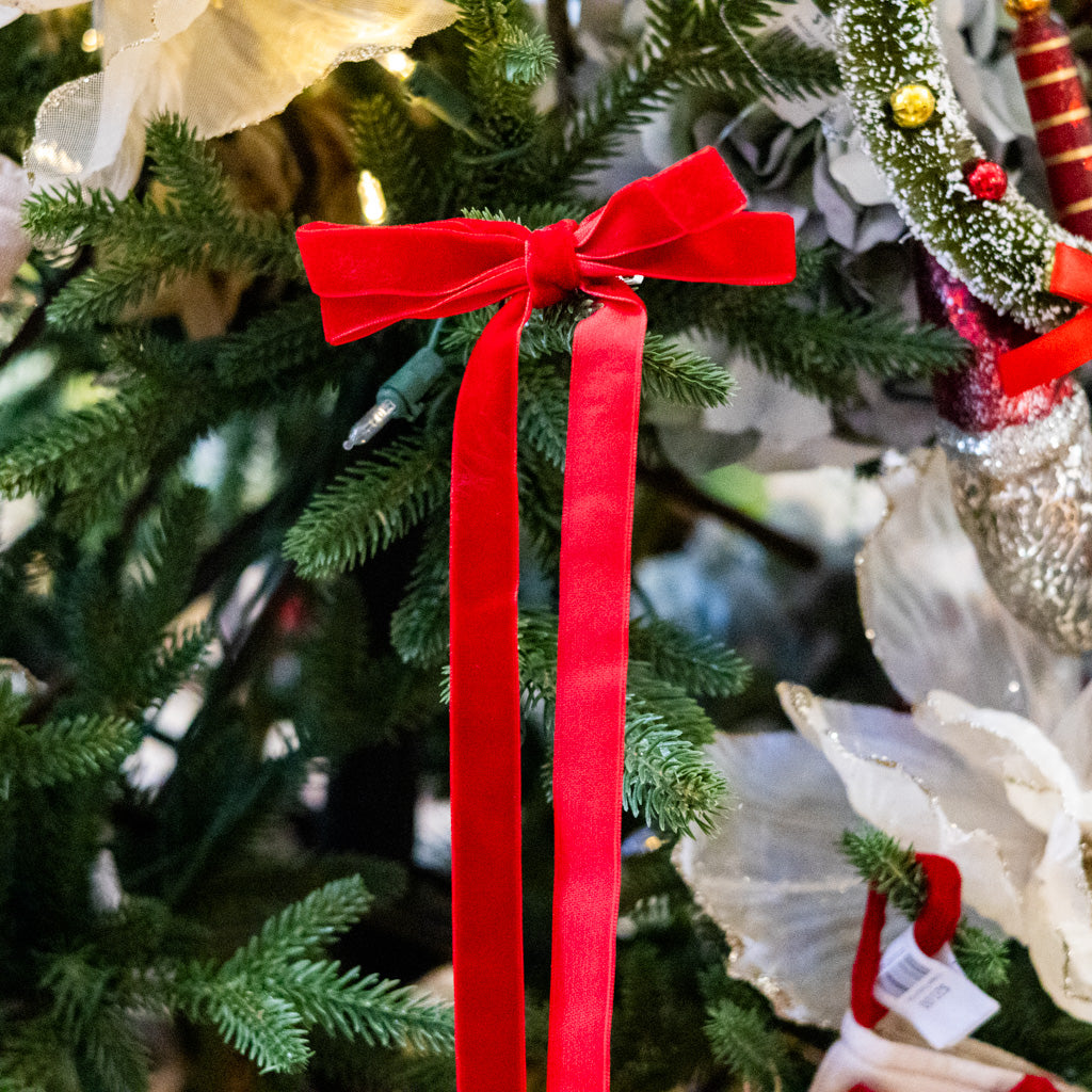 Red Velvet Bow Ornament