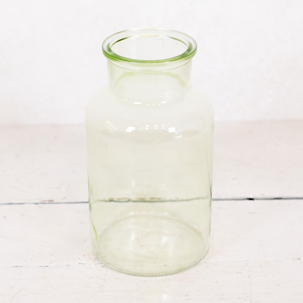 Glass Clear Green Vase