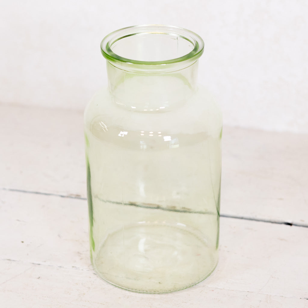 Glass Clear Green Vase