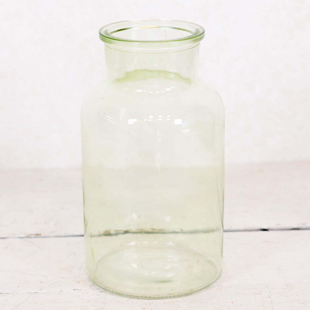 Glass Clear Green Vase