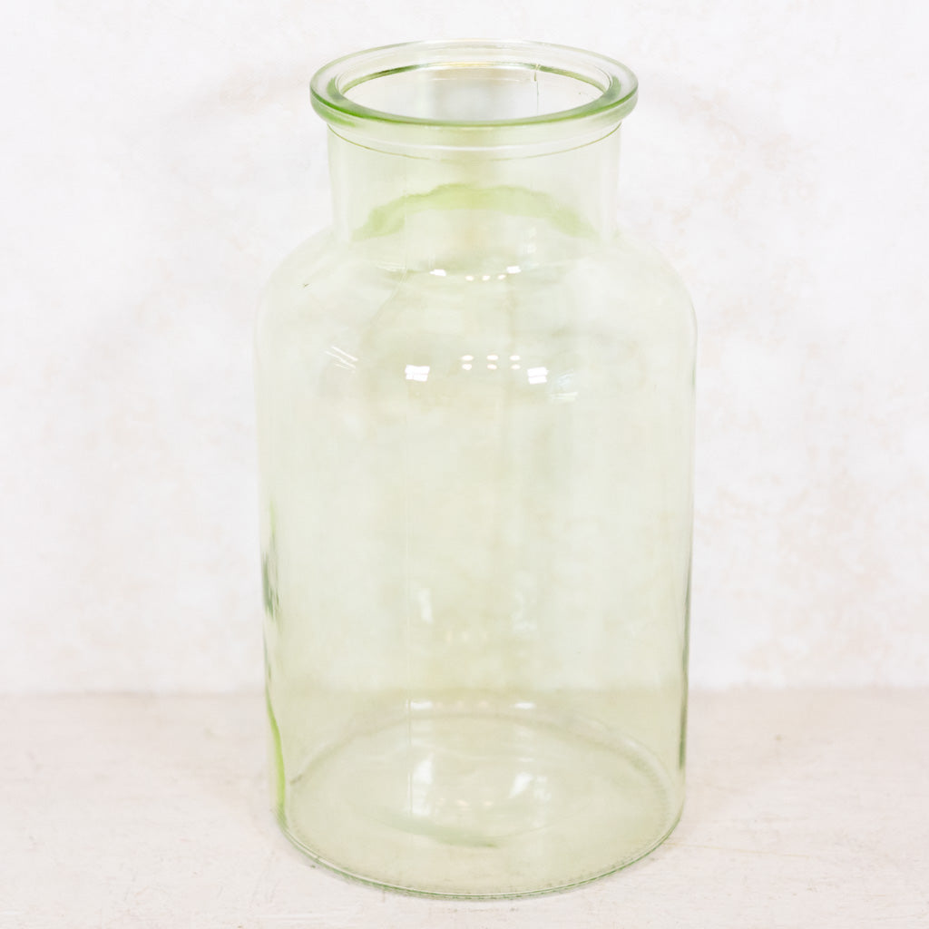 Glass Clear Green Vase