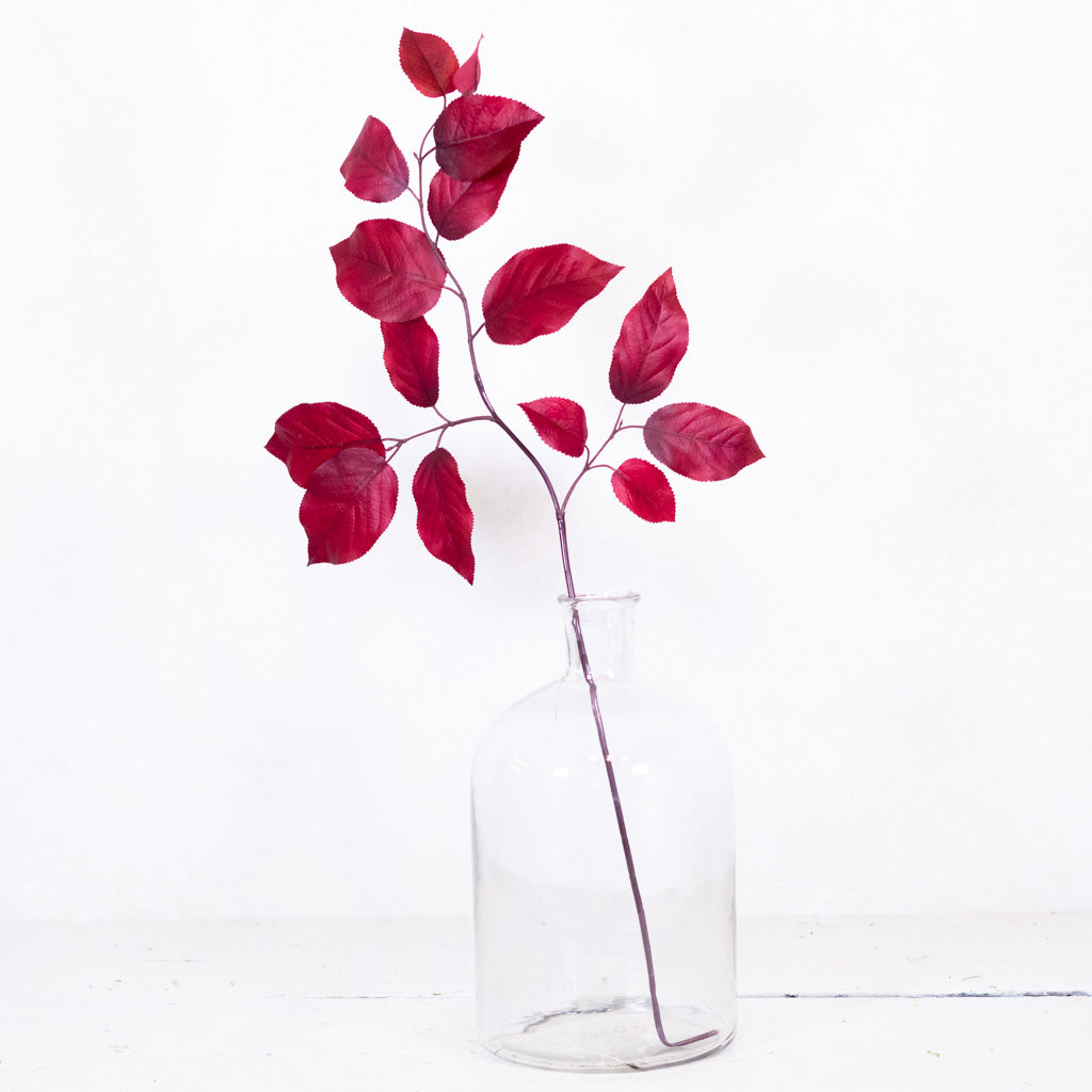 Autumn Salal Leaf Burgundy Spray