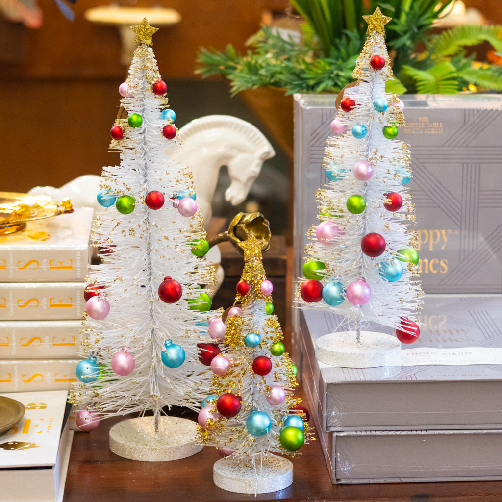 Vintage Sisal Tree with Ornaments Small