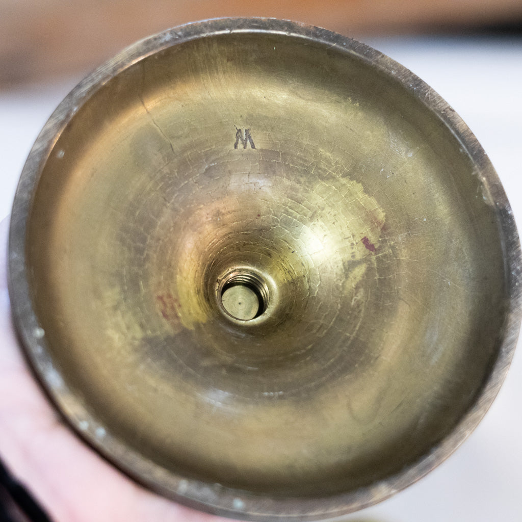 Triple Brass Candleholder