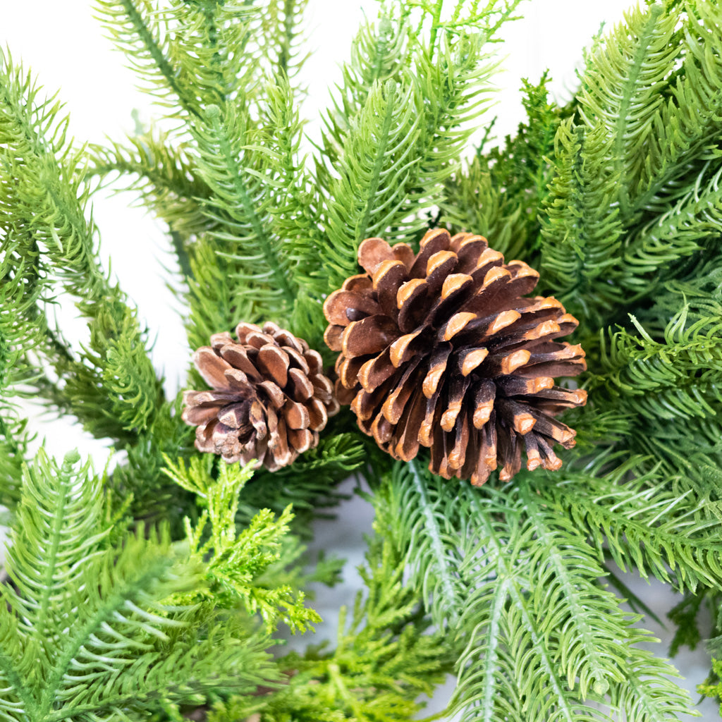 30" Natural Touch Mix Evergreen Wreath