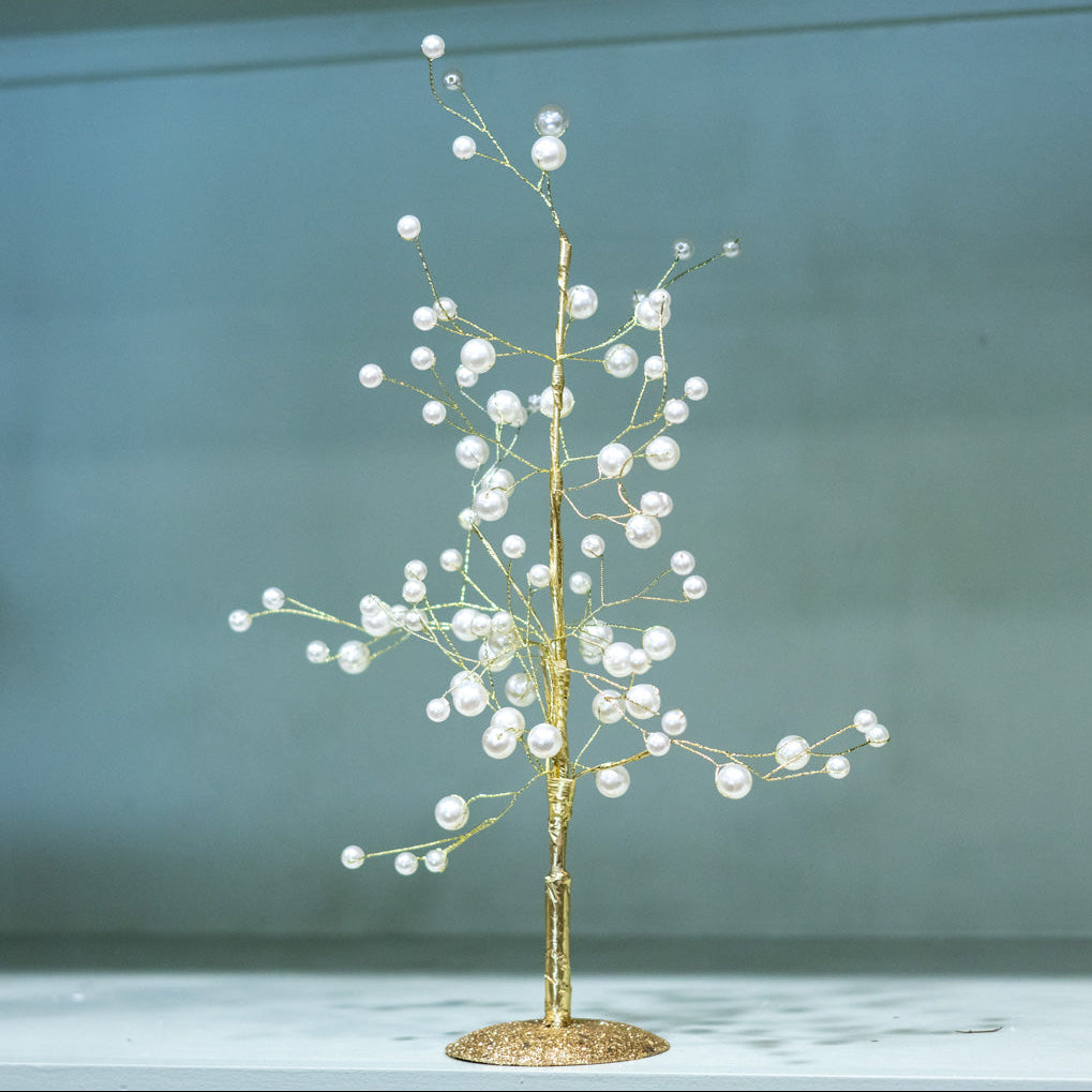 Short Pearl White Gold Tree