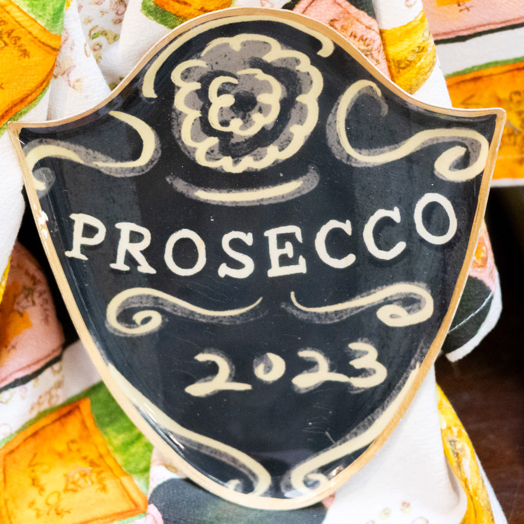 Enameled Metal Tray "Prosecco"