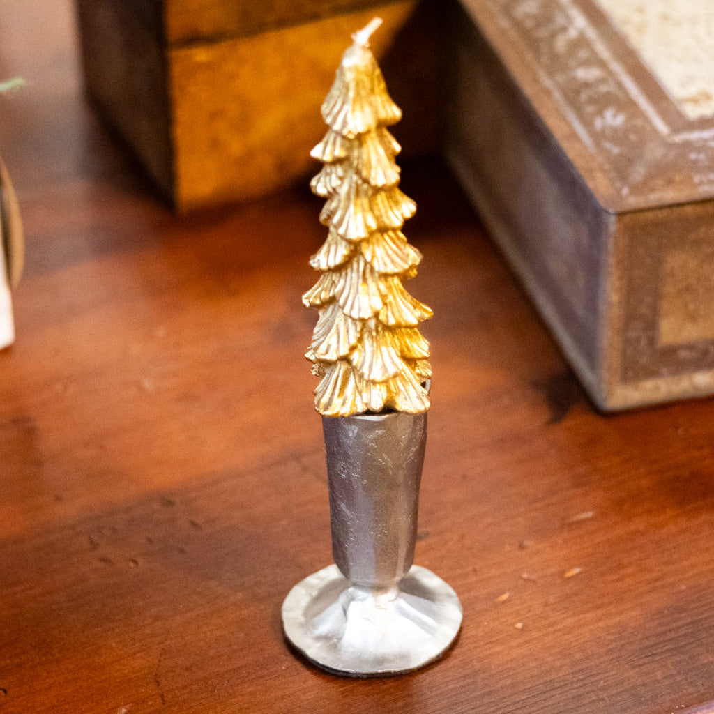 Metal Taper Holder Silver