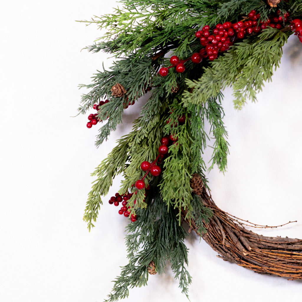 Christmas Crescent Wreath