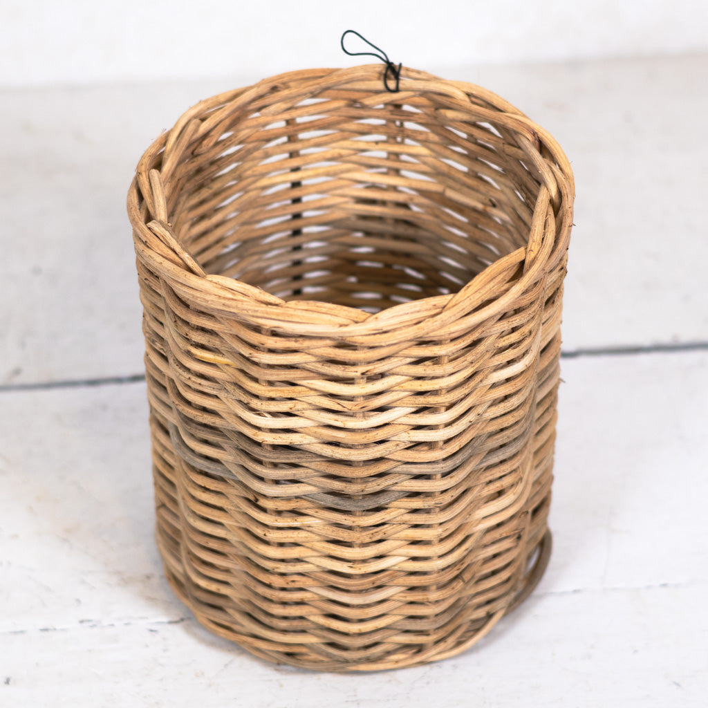 Hand-Woven Wicker Basket Short