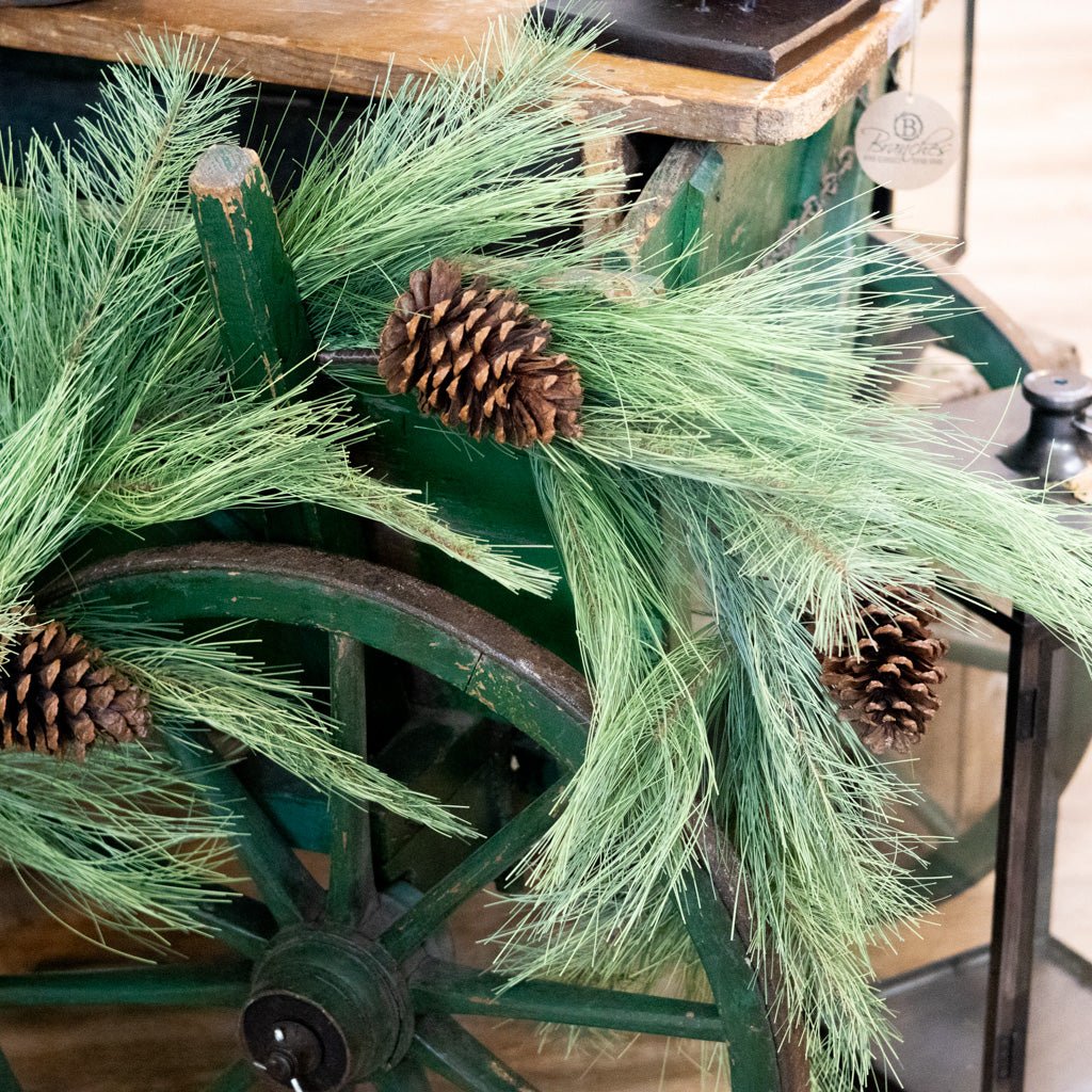6 ft. Long Needle Pine and Pinecone Garland