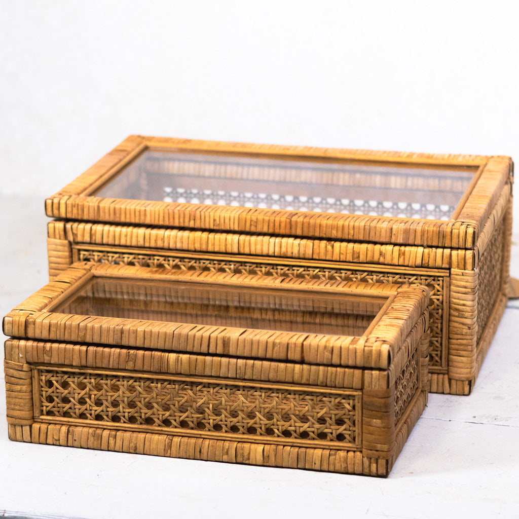 Display Box with Glass Lid Small
