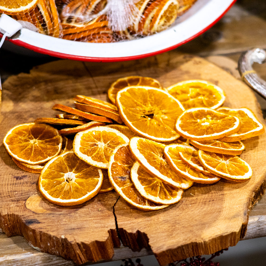 Sliced Oranges in Mesh Bag