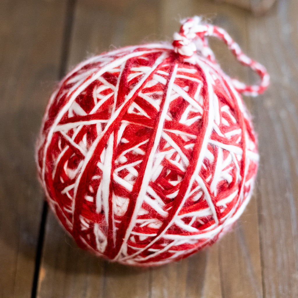 Chunky Yarn Ball Ornament