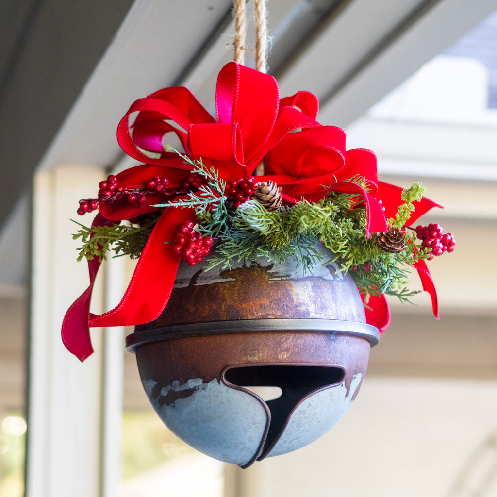 Hanging Decorated Holiday Jingle Bell
