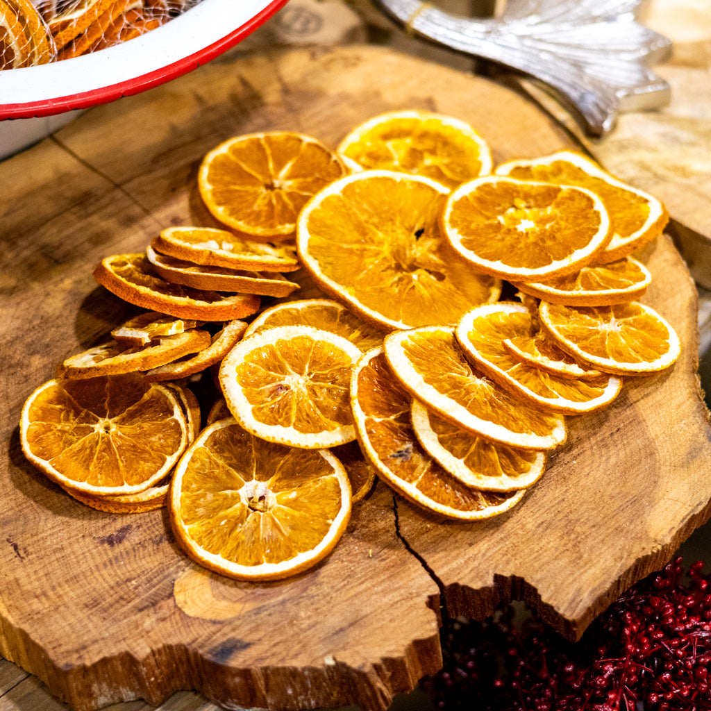 Sliced Oranges in Mesh Bag