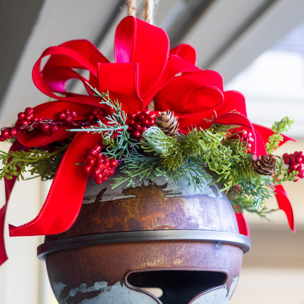 Hanging Decorated Holiday Jingle Bell