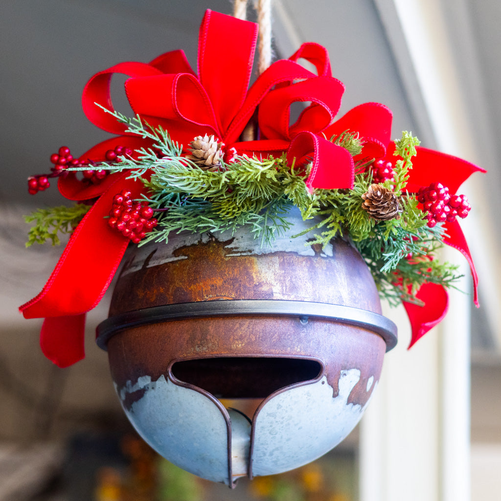 Hanging Decorated Holiday Jingle Bell