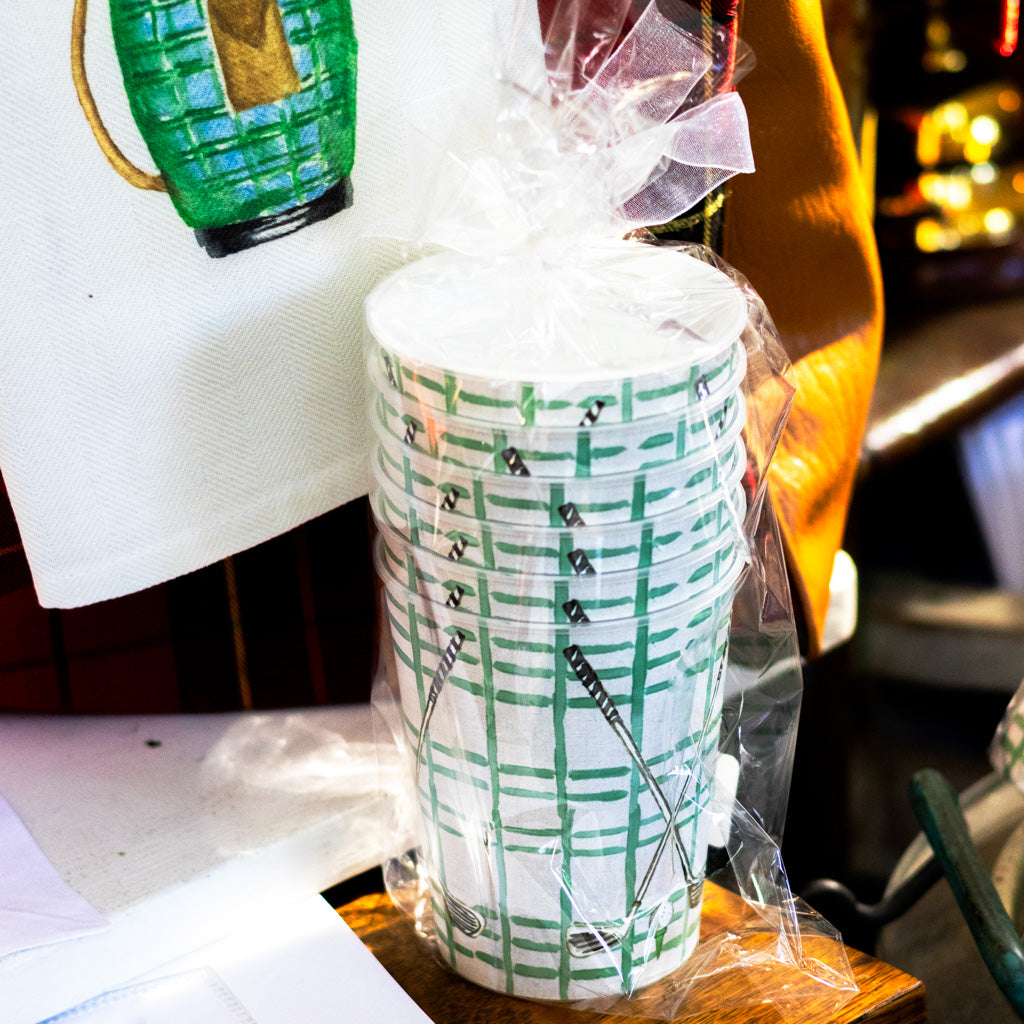 Set of Six Golf Clubs Party Cups