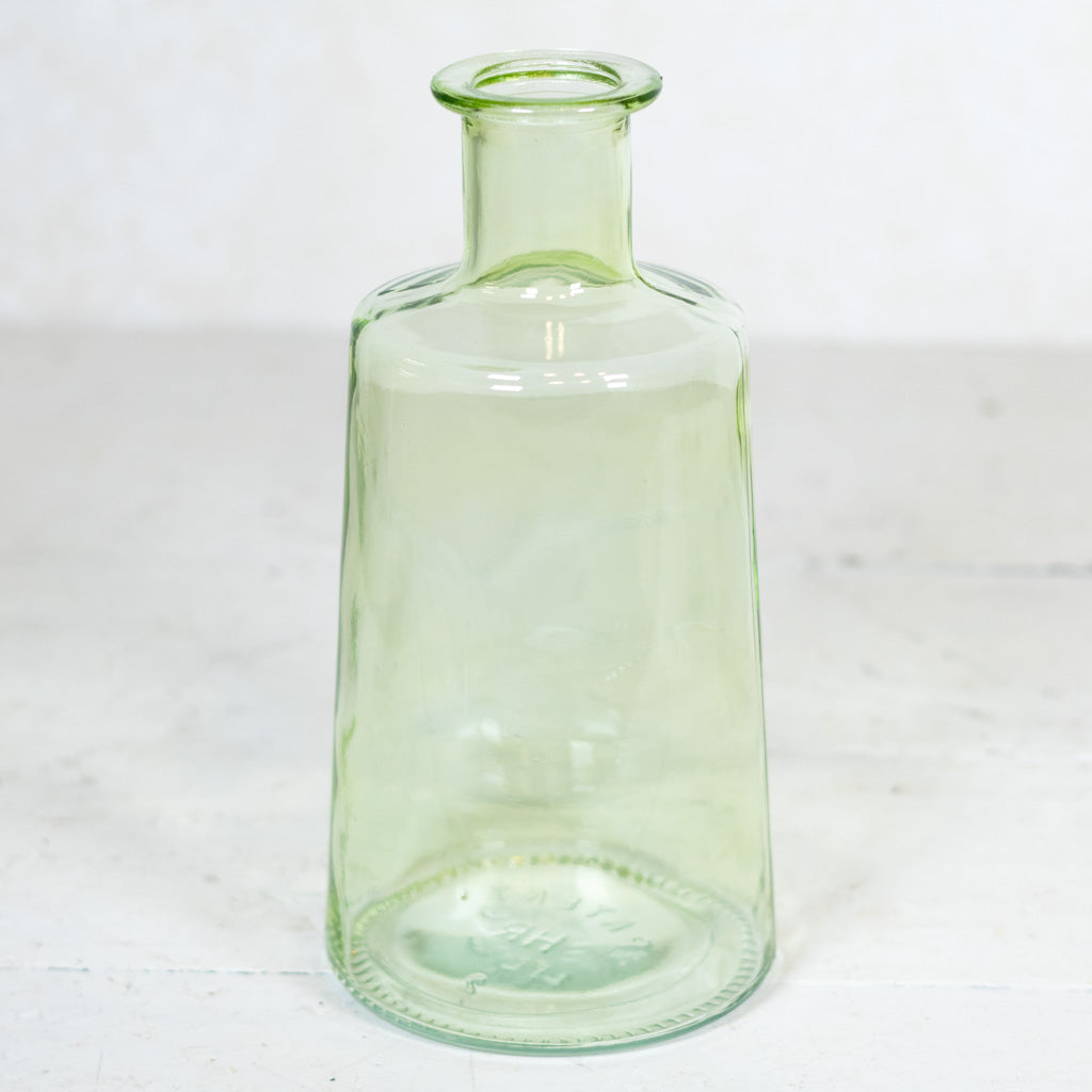 Glass Light Green Bottle Tall