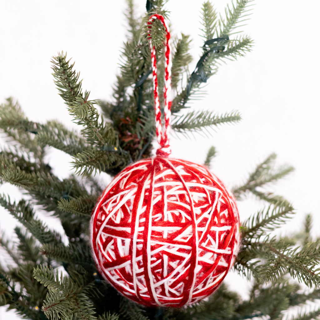 Chunky Yarn Ball Ornament
