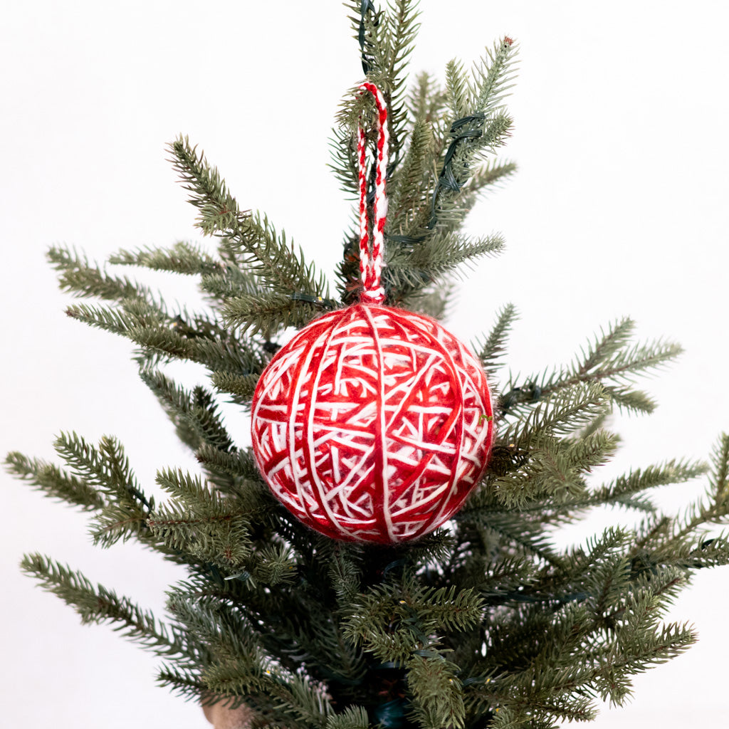 Chunky Yarn Ball Ornament