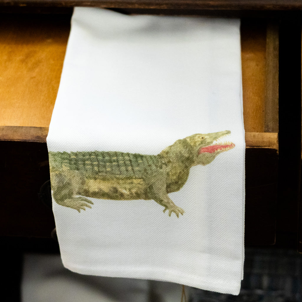 "Tale to Tell" Alligator Dish Towel