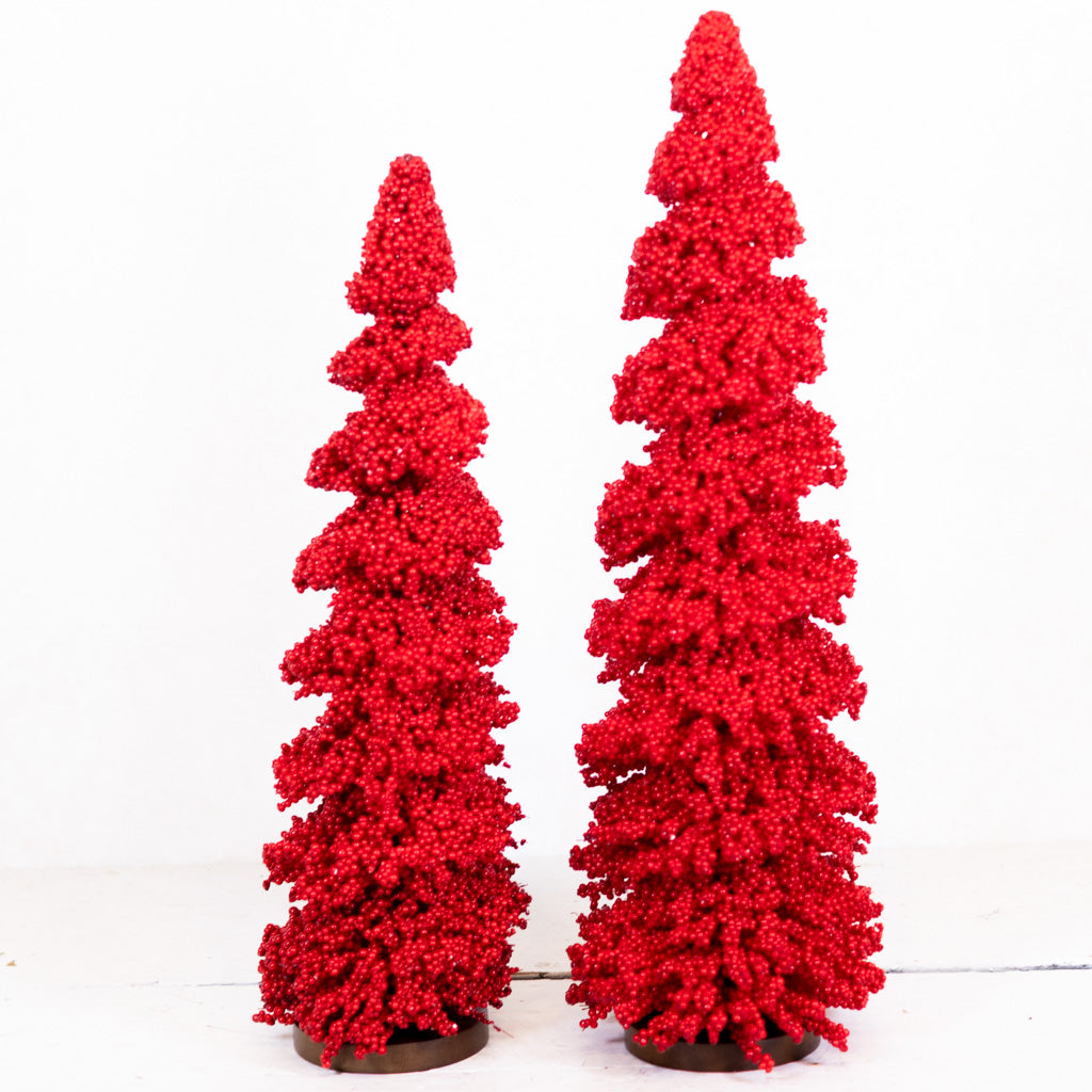 Mini Berry Red Layered Tree Tall