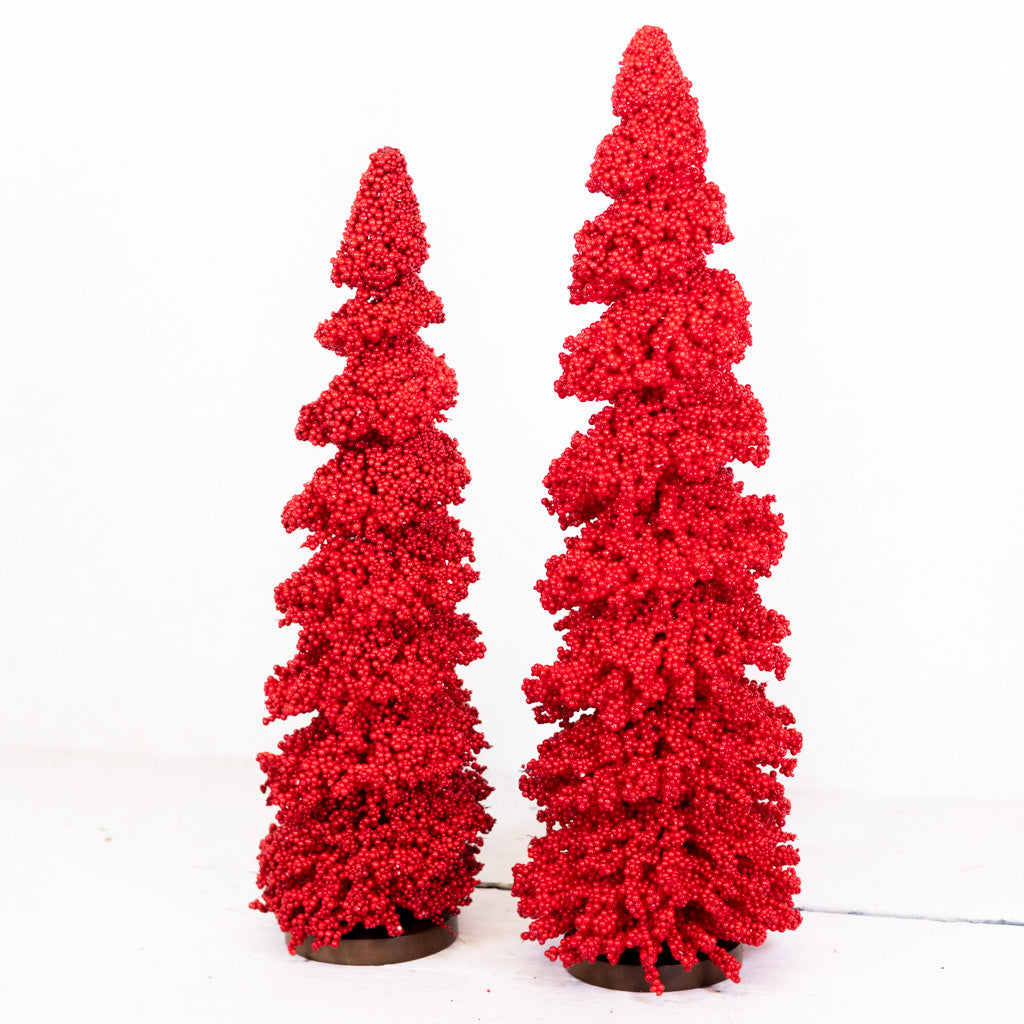 Mini Berry Red Layered Tree Tall