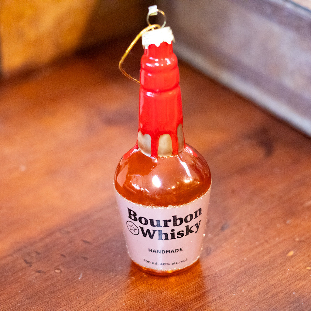 Bourbon Whiskey Glass Ornament